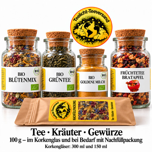 Gewürze korkenglas mit - gewürze,