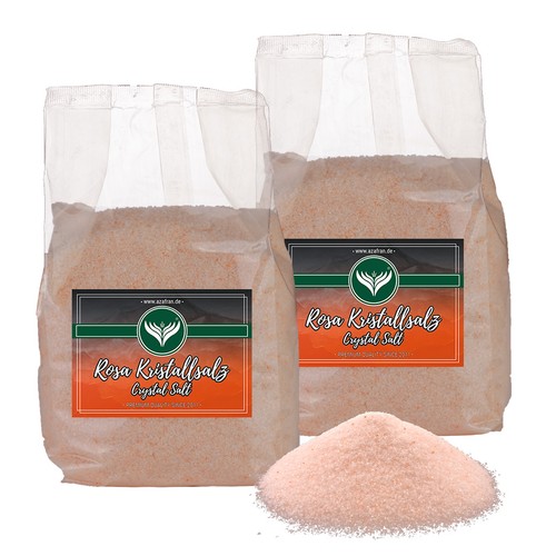 Kristallsalz fein 2kg rosa - 2kg,